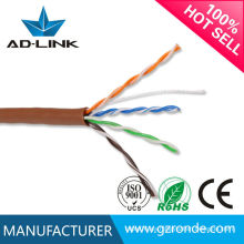 China alibaba empresa de manufactura pvc / pe chaqueta cable de cobre lan cable cat5 cat6